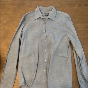 Van Heusen Light Gray Casual Button-Down Shirt - Slim Fit